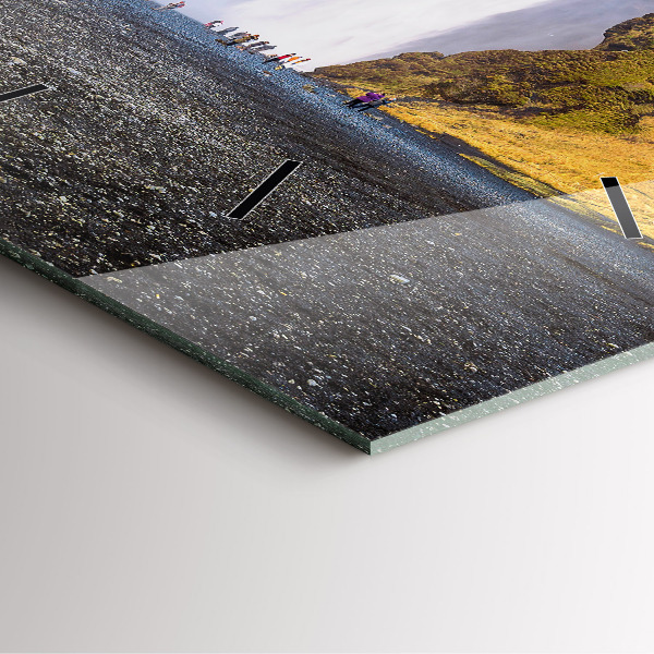 Štvorcové hodiny Vodopád na Islande