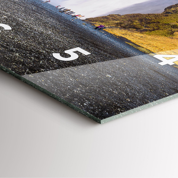 Štvorcové hodiny Vodopád na Islande