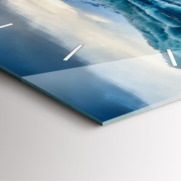 Štvorcové hodiny Islandské jazero Jokulsarlon