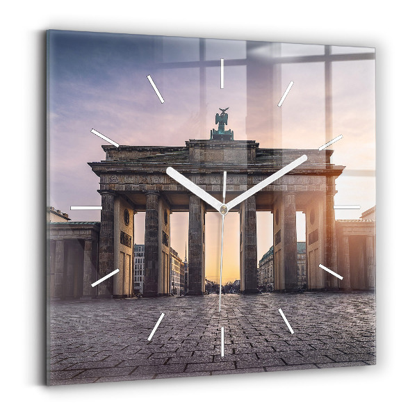 Štvorcové hodiny Brandenburská brána