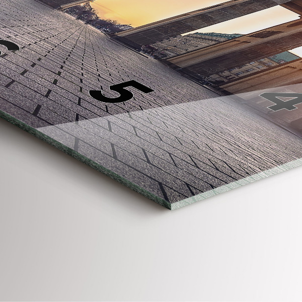 Štvorcové hodiny Brandenburská brána