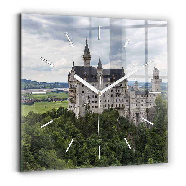 Štvorcové hodiny Zámok Neuschwanstein