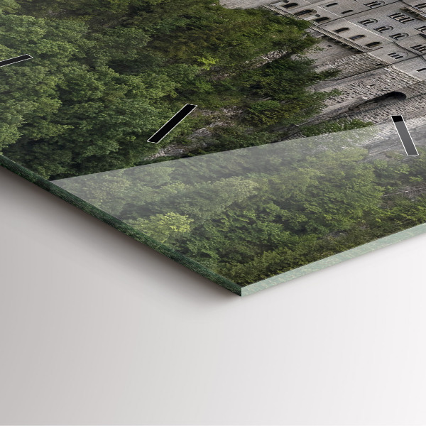 Štvorcové hodiny Zámok Neuschwanstein