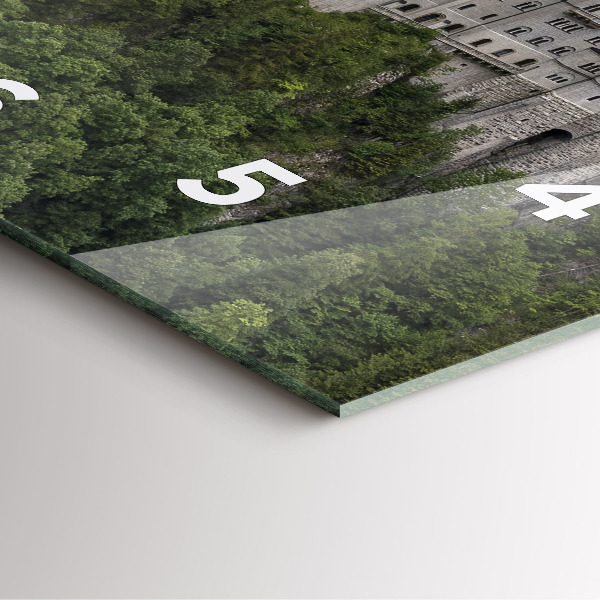 Štvorcové hodiny Zámok Neuschwanstein