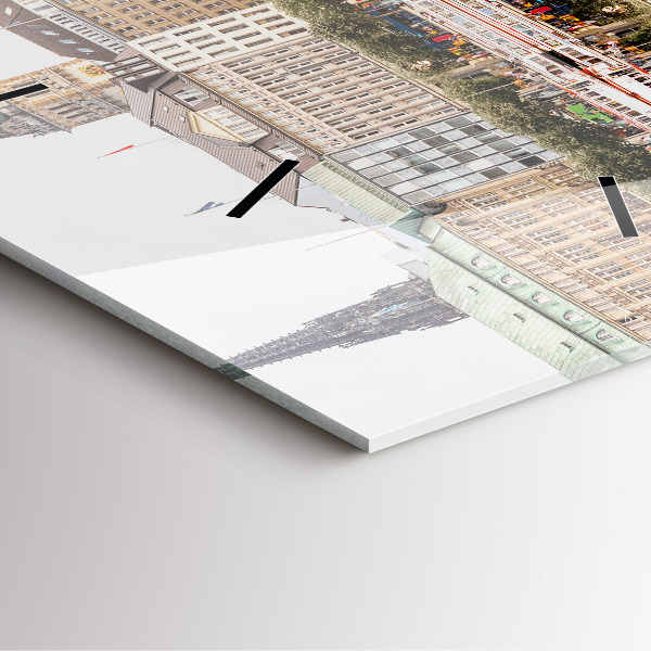 Štvorcové hodiny Rieka Hamburg Nemecko