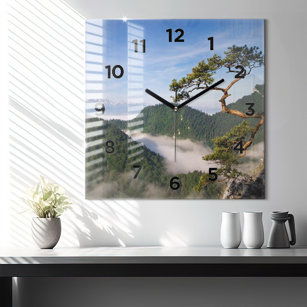 Štvorcové hodiny Sokolica Wierch v Pieninách