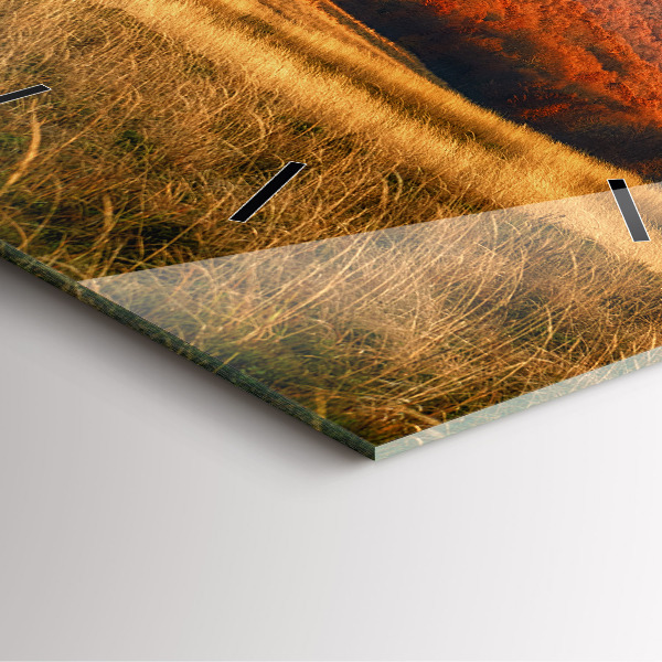 Štvorcové hodiny Horská krajina