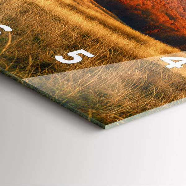 Štvorcové hodiny Horská krajina