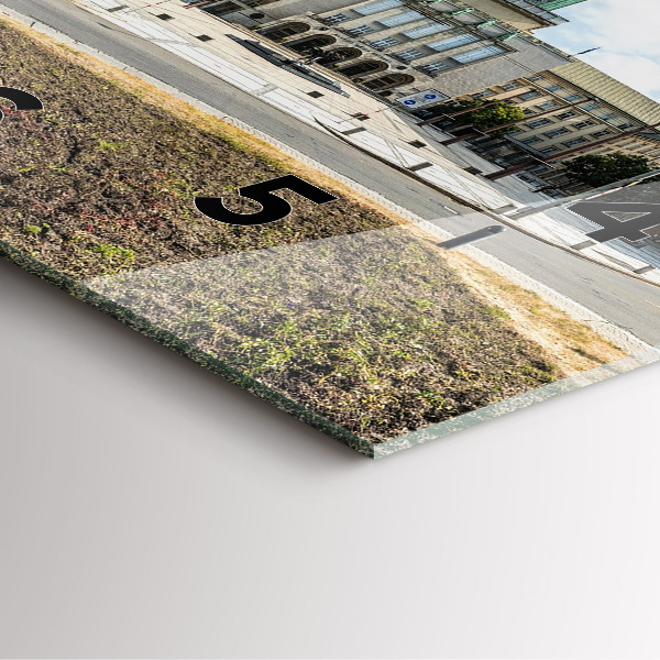 Štvorcové hodiny Panoráma mesta Ostrava