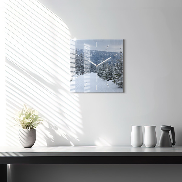 Štvorcové hodiny České Krkonoše v zime