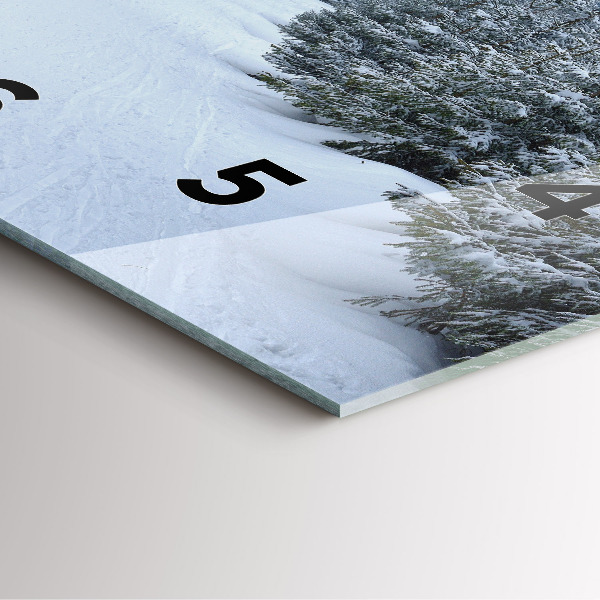 Štvorcové hodiny České Krkonoše v zime