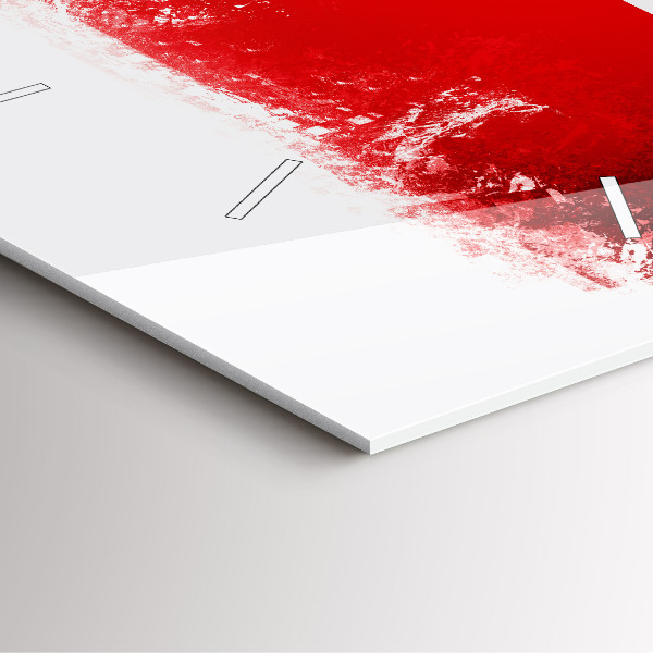 Štvorcové hodiny česká vlajka