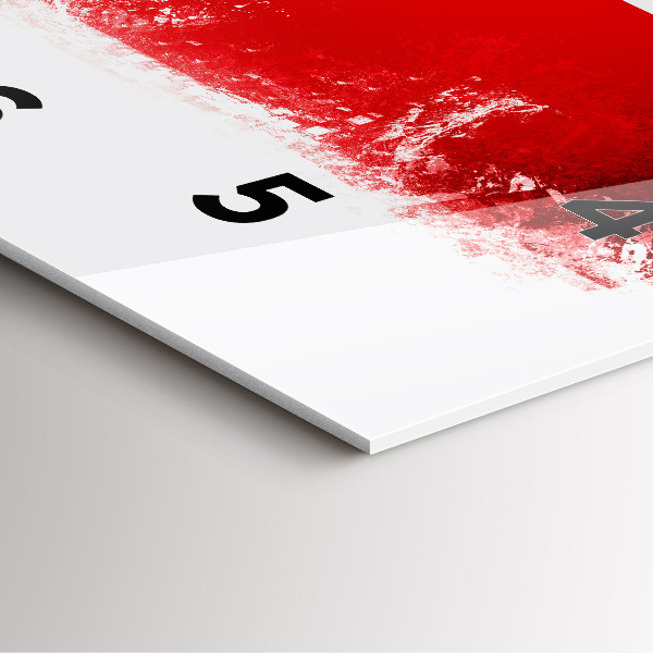 Štvorcové hodiny česká vlajka