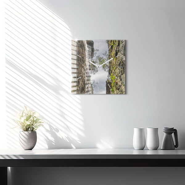 Štvorcové hodiny Skalné mesto v Českej republike