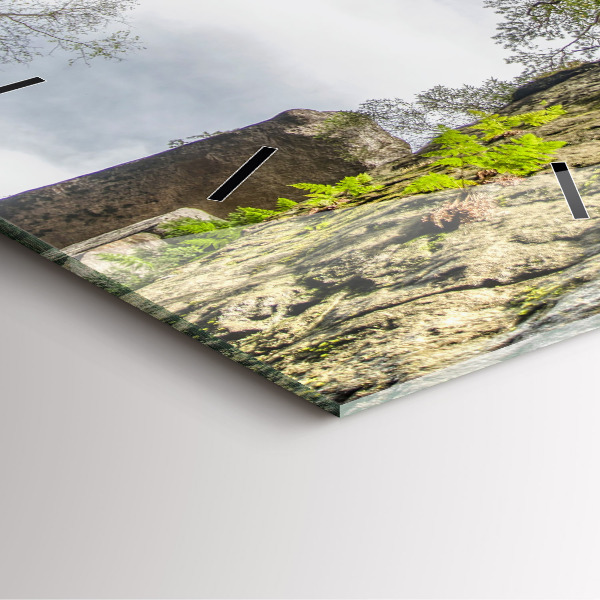 Štvorcové hodiny Skalné mesto v Českej republike