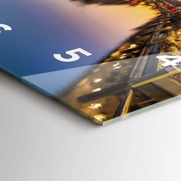 Štvorcové hodiny Hamburgská radnica