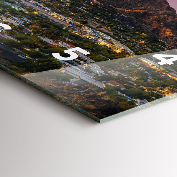 Štvorcové hodiny Horská krajina