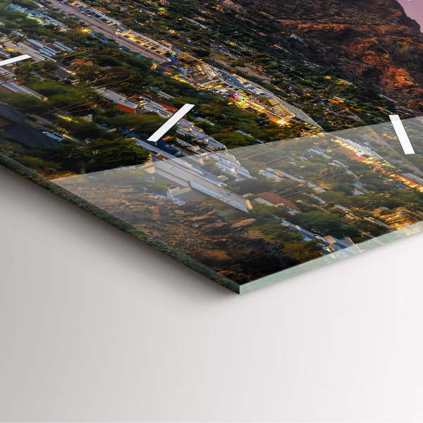 Štvorcové hodiny Horská krajina