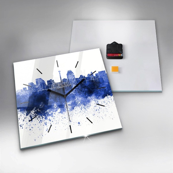 Štvorcové hodiny Akvarely San Antonio