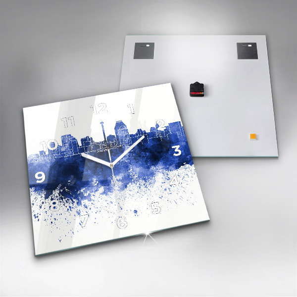 Štvorcové hodiny Akvarely San Antonio