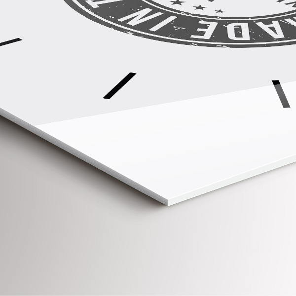 Štvorcové hodiny Texaská známka