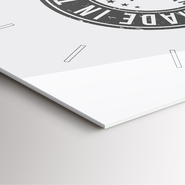 Štvorcové hodiny Texaská známka