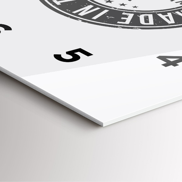 Štvorcové hodiny Texaská známka