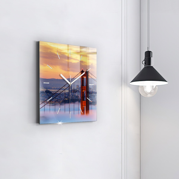 Štvorcové hodiny Most v San Franciscu