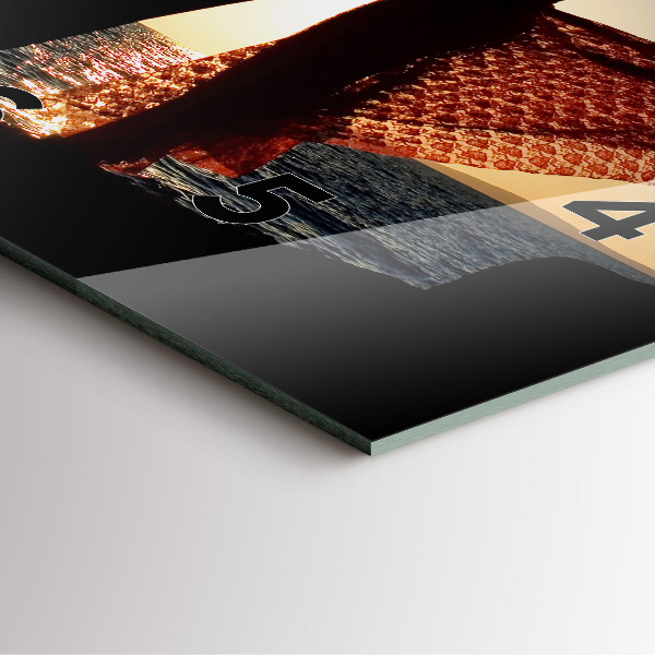 Štvorcové hodiny Španielsky tanec na mori