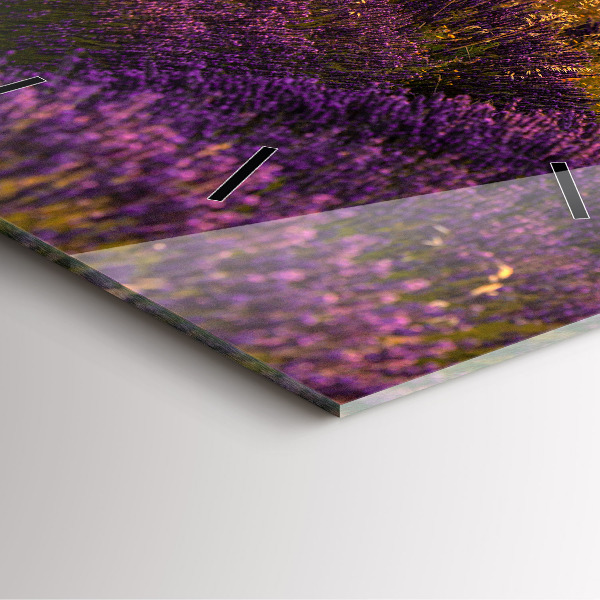 Štvorcové hodiny Levanduľová lúka Francúzsko