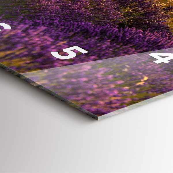 Štvorcové hodiny Levanduľová lúka Francúzsko