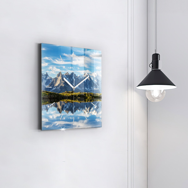 Štvorcové hodiny Údolie Chamonix, Francúzske Alpy