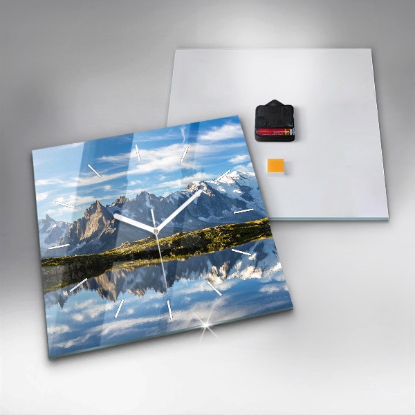 Štvorcové hodiny Údolie Chamonix, Francúzske Alpy