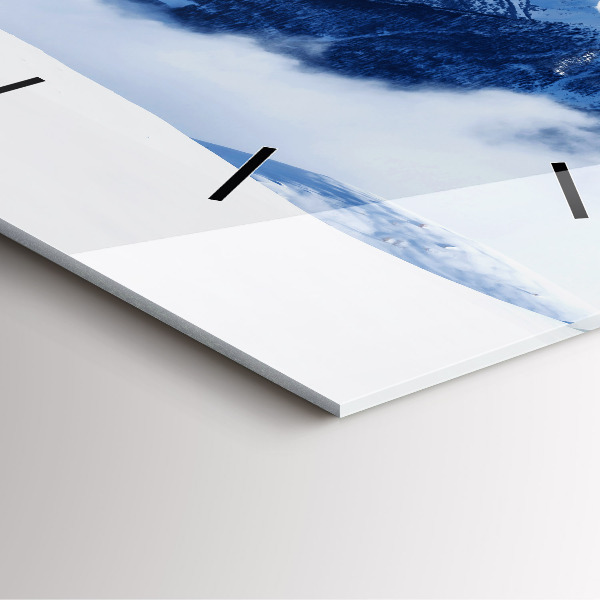 Štvorcové hodiny Horská panoráma