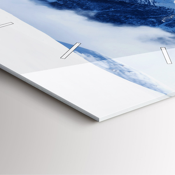 Štvorcové hodiny Horská panoráma