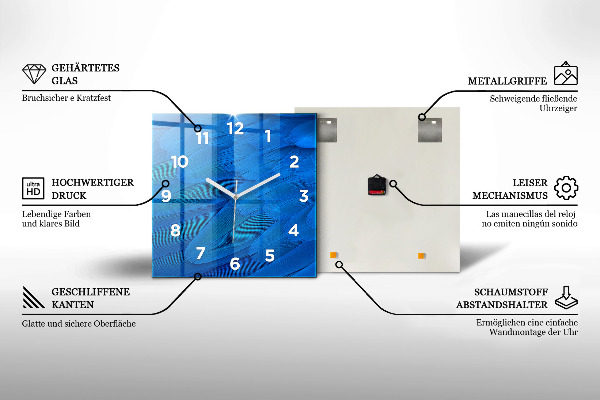 Štvorcové hodiny Ostrov v Thajsku