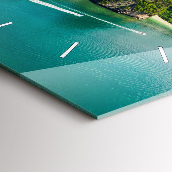 Štvorcové hodiny Ostrov v Thajsku