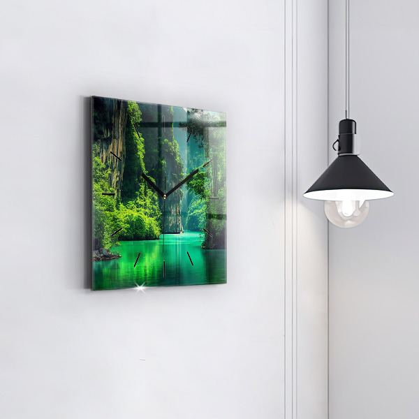 Štvorcové hodiny Prírodná krajina Thajska