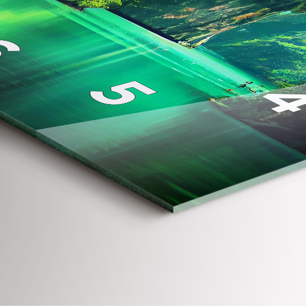 Štvorcové hodiny Prírodná krajina Thajska