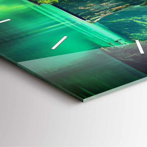 Štvorcové hodiny Prírodná krajina Thajska