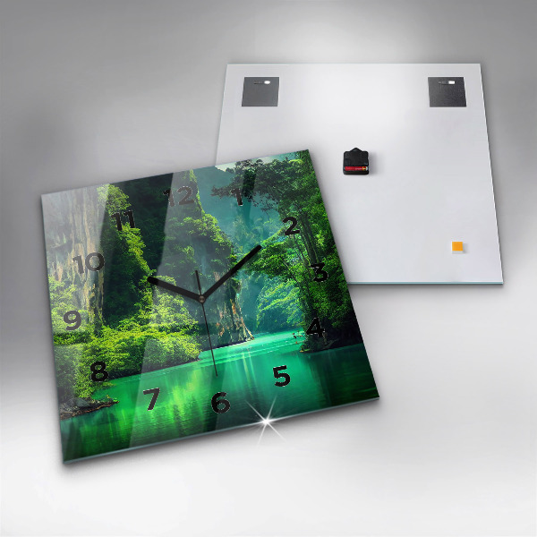 Štvorcové hodiny Prírodná krajina Thajska