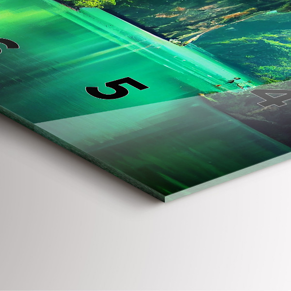 Štvorcové hodiny Prírodná krajina Thajska