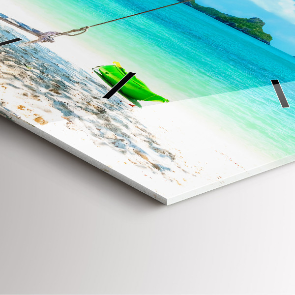 Štvorcové hodiny Slnečný ostrov Thajska