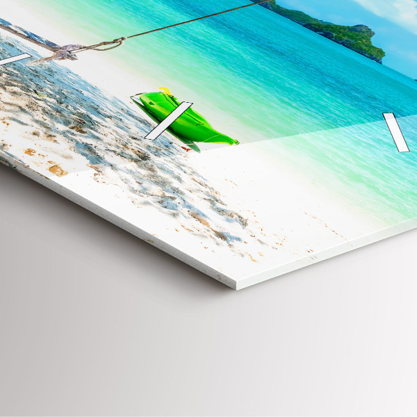 Štvorcové hodiny Slnečný ostrov Thajska