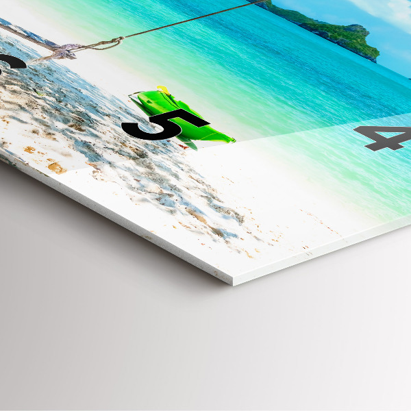 Štvorcové hodiny Slnečný ostrov Thajska