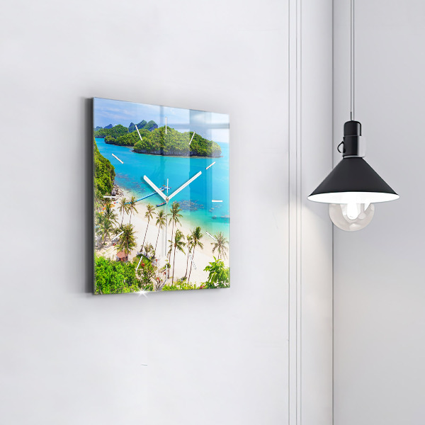 Štvorcové hodiny Thajský národný park