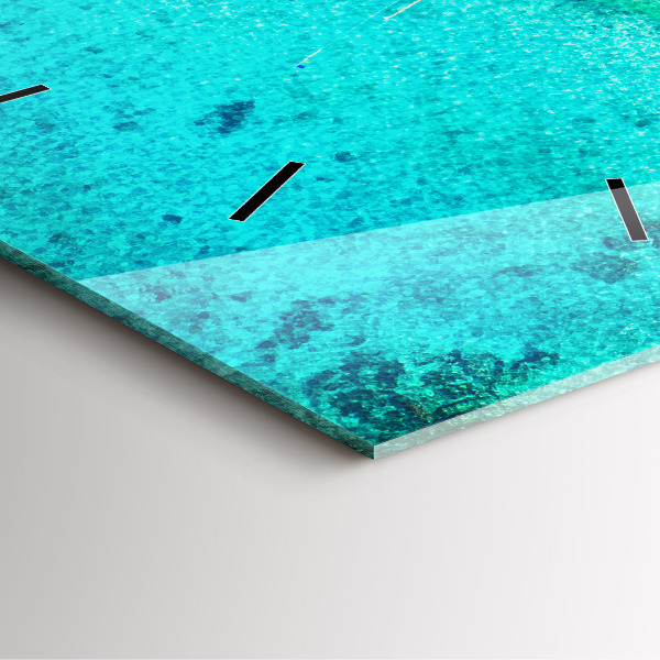 Štvorcové hodiny Tropická pláž Koh Tao