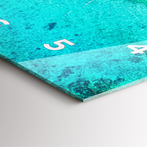 Štvorcové hodiny Tropická pláž Koh Tao