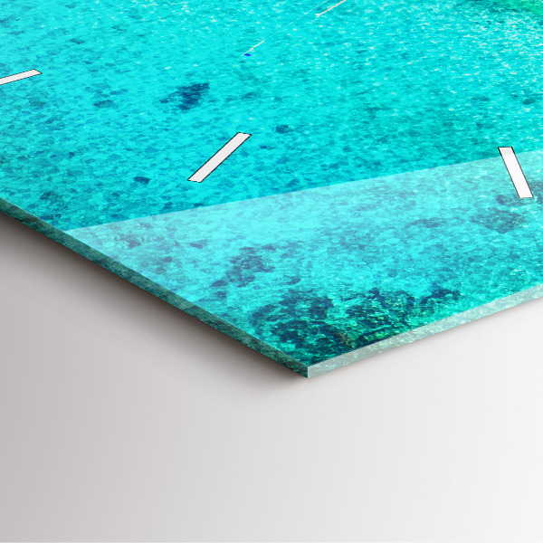 Štvorcové hodiny Tropická pláž Koh Tao