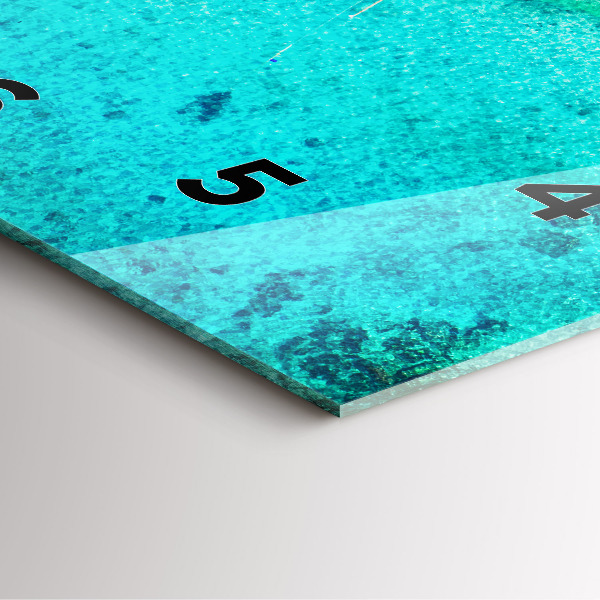 Štvorcové hodiny Tropická pláž Koh Tao